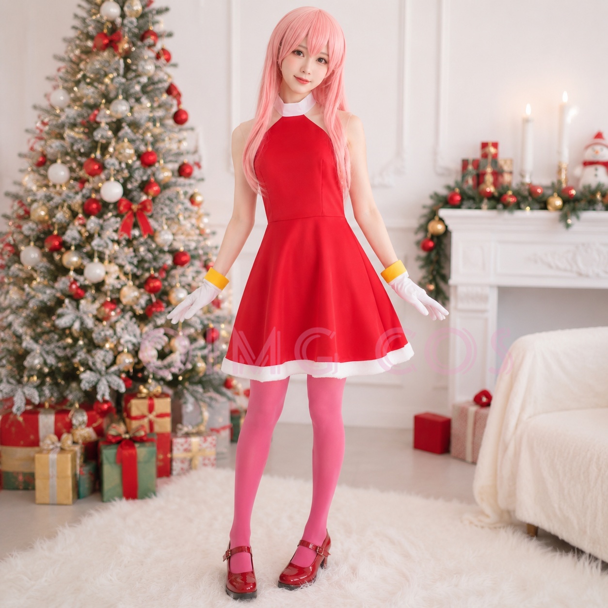 Party Games Groups - Kostium Cosplay Amy Rose dla dorosłych,