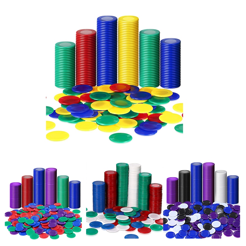 Party Games Bingo - 400 sztuk plastikowych żetonów do pokera,