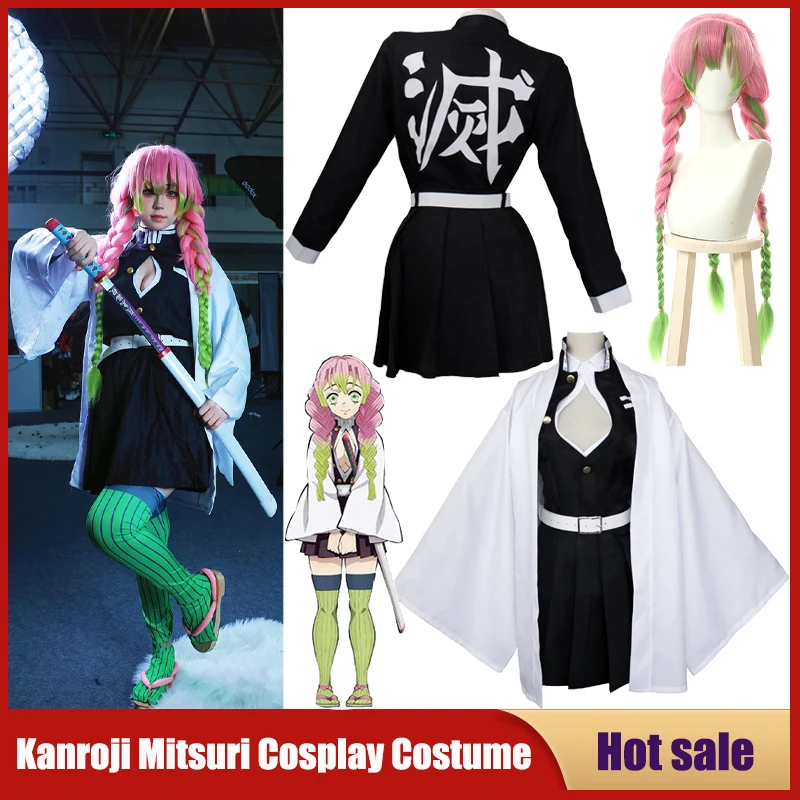 Party Games Kids And Adults - Anime Kanroji Mitsuri Strój Cosplay Kimetsu