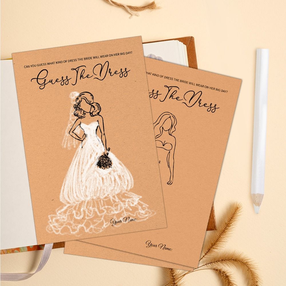 10 szt. Gra „Zgadnij suknię” n – Party Games Bridal Shower recenzja i cena