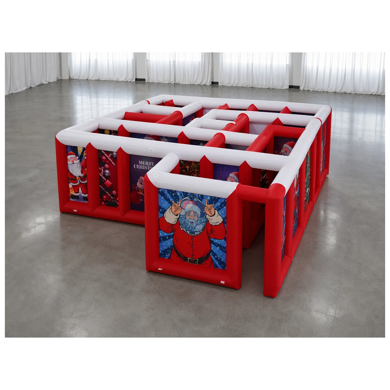 Duży czerwono-biały dmuchany l – Party Games Kids And Adults recenzja i cena