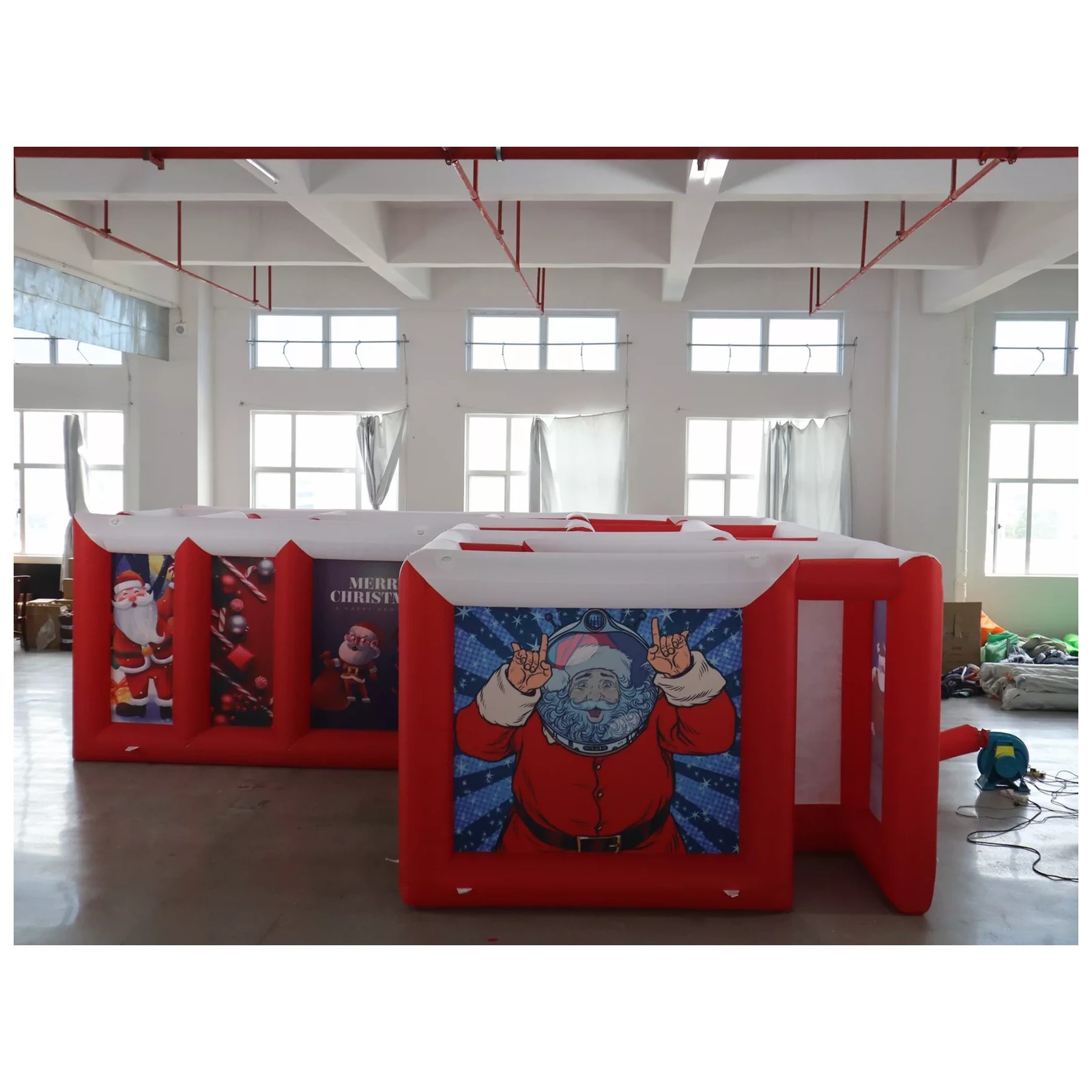 Duży czerwono-biały dmuchany l – Party Games Kids And Adults recenzja i cena