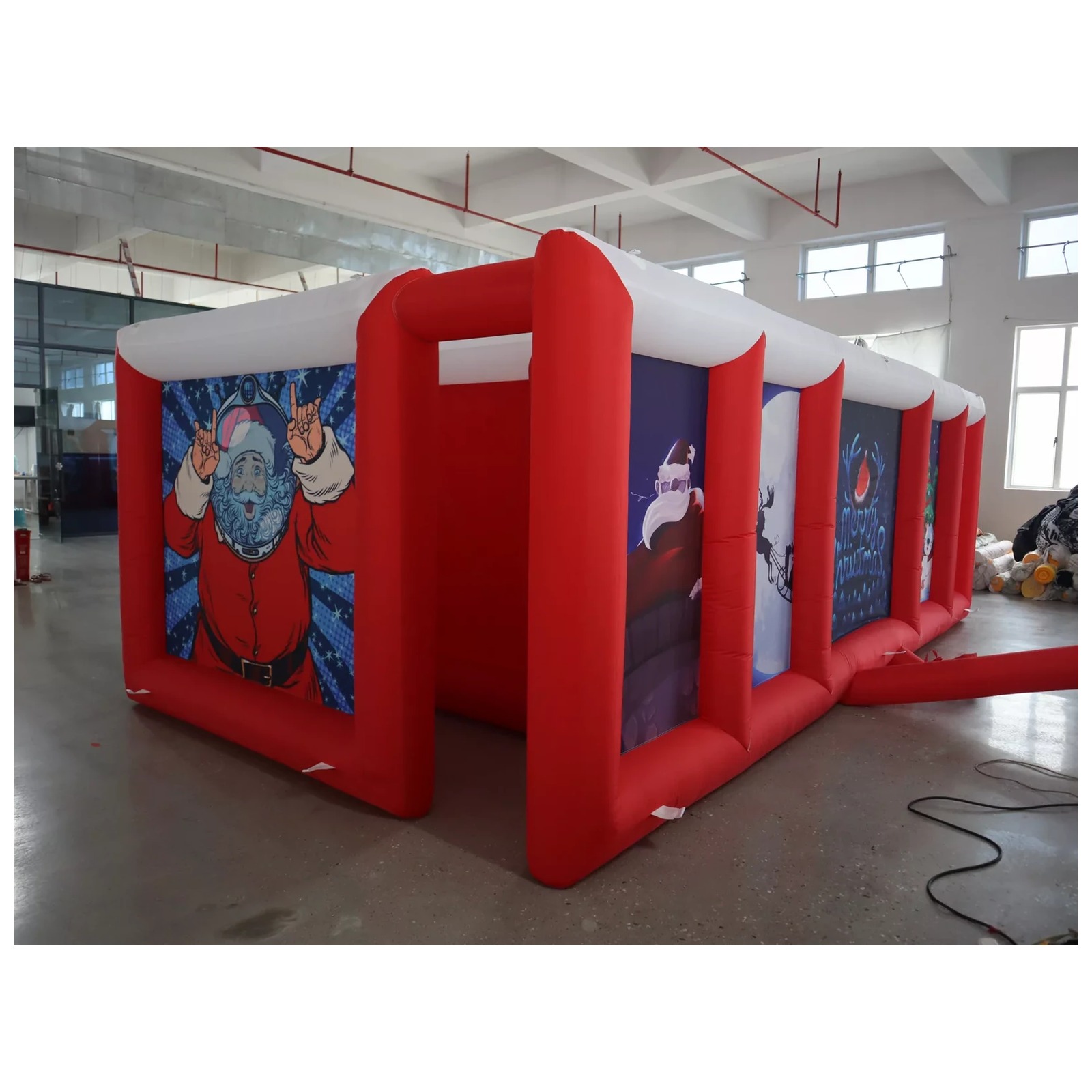 Duży czerwono-biały dmuchany l – Party Games Kids And Adults recenzja i cena